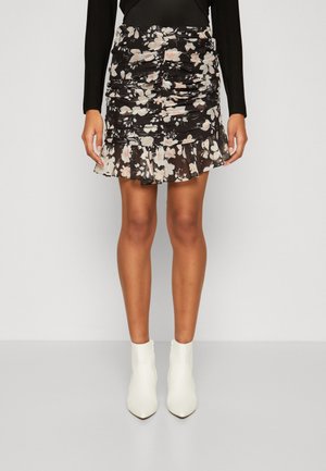 VANESSA SKIRT - A-vonalú szoknya - black/pink