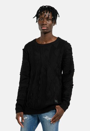 PULLOVER FAZZI - Strickpullover - schwarz