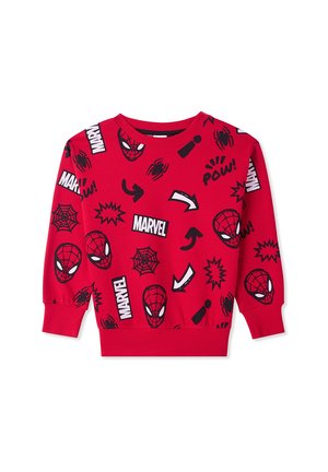 STAMPA SPIDERMAN - Felpa - rosso vivo