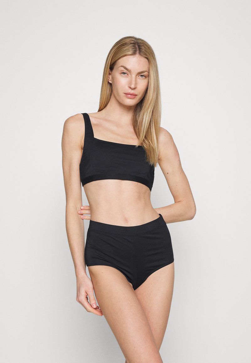 Cotton On Body SQUARE NECK TOP BOYLEG FULL BOTTOM Bikini black