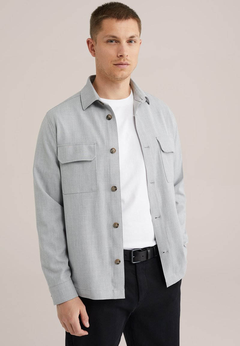 WE Fashion - Summer jacket - light grey, Enlarge