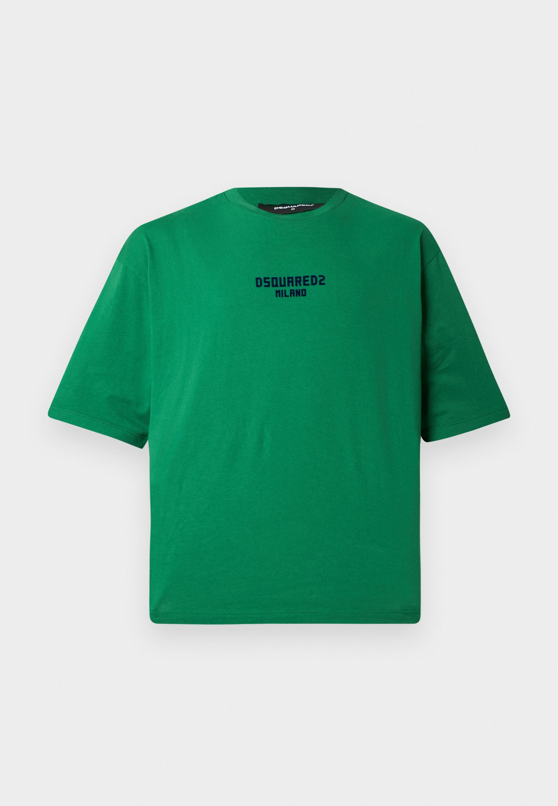 Dsquared2 LOOSE FIT TEE - Print T-shirt - green/dark navy