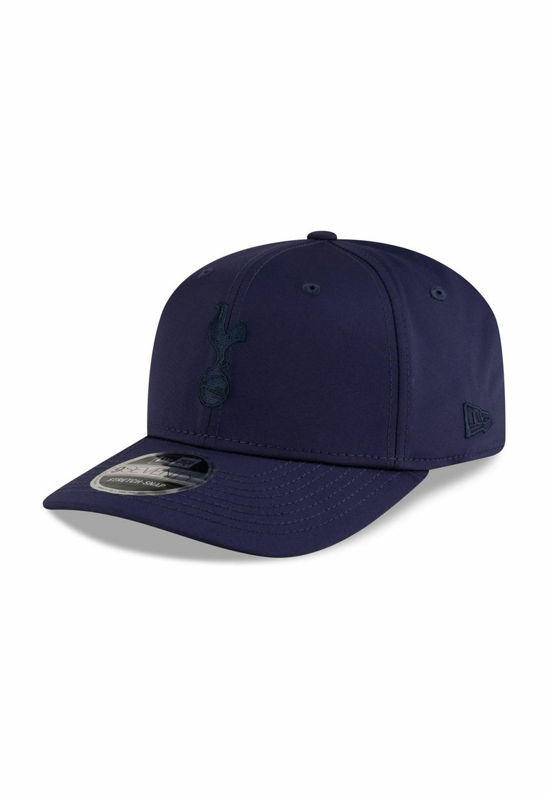 Marineblaues Baseballcap mit besticktem Logo, strukturierter Krone und gewölbtem Schirm. Verfügt über einen verstellbaren Riemen und Belüftungsöffnungen.