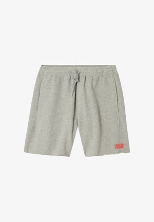 Sive kratke hlače iz mehke tkanine. Imajo elastičen pas z vrvico za zavezovanje in stranske žepke. Rdeč logotip "American Vintage" na nogi.