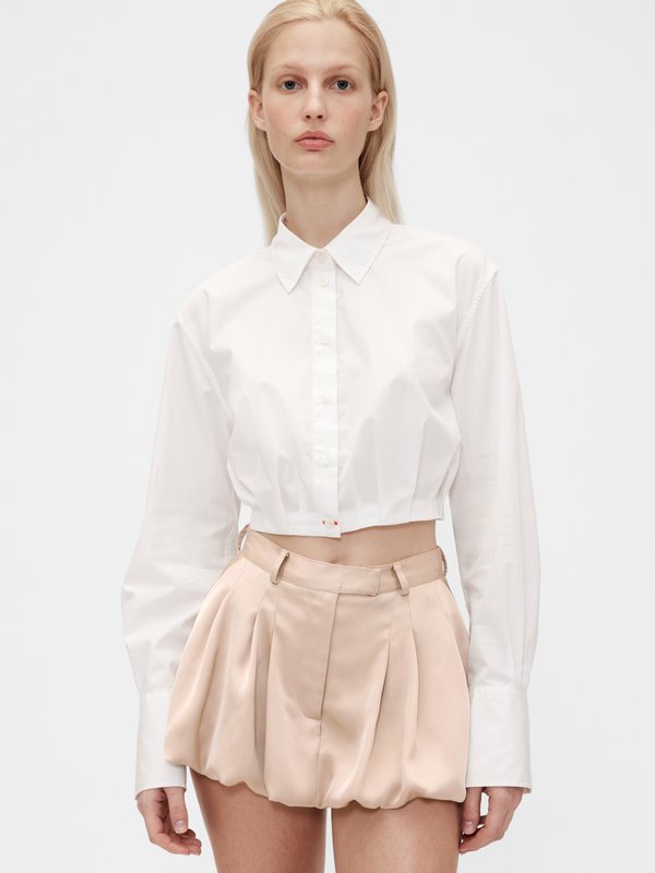 GAP STUDIO CROPPED SHIRT - Button-down blouse