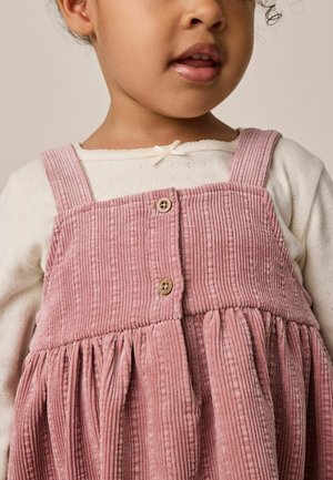 Next, REGULAR FIT - SLEEVELESS CORD PINAFORE - Shirt dress - pastel pink