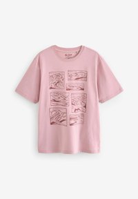 Next HAND DRAWN SIMPLE GRAPHIC 3 PACK - REGULAR FIT - Triko s potiskem - blue pink green
