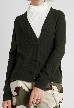 Strickjacke - dark green