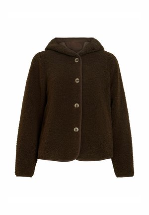 VILA, JACKET VIADA HOODED - Veste polaire - coffee bean