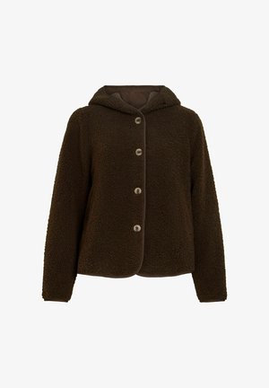 VILA, JACKET VIADA HOODED - Veste polaire - coffee bean