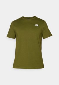 M SS BOX NSE TEE - T-shirt med print - forest olive/desert rust