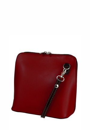 DrachenLeder TOSCANTO  - Cross body bag - rot schwarz