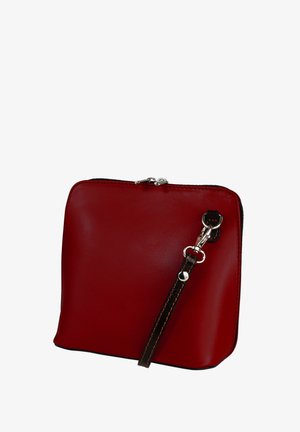 DrachenLeder TOSCANTO - Sac bandoulière - rot schwarz