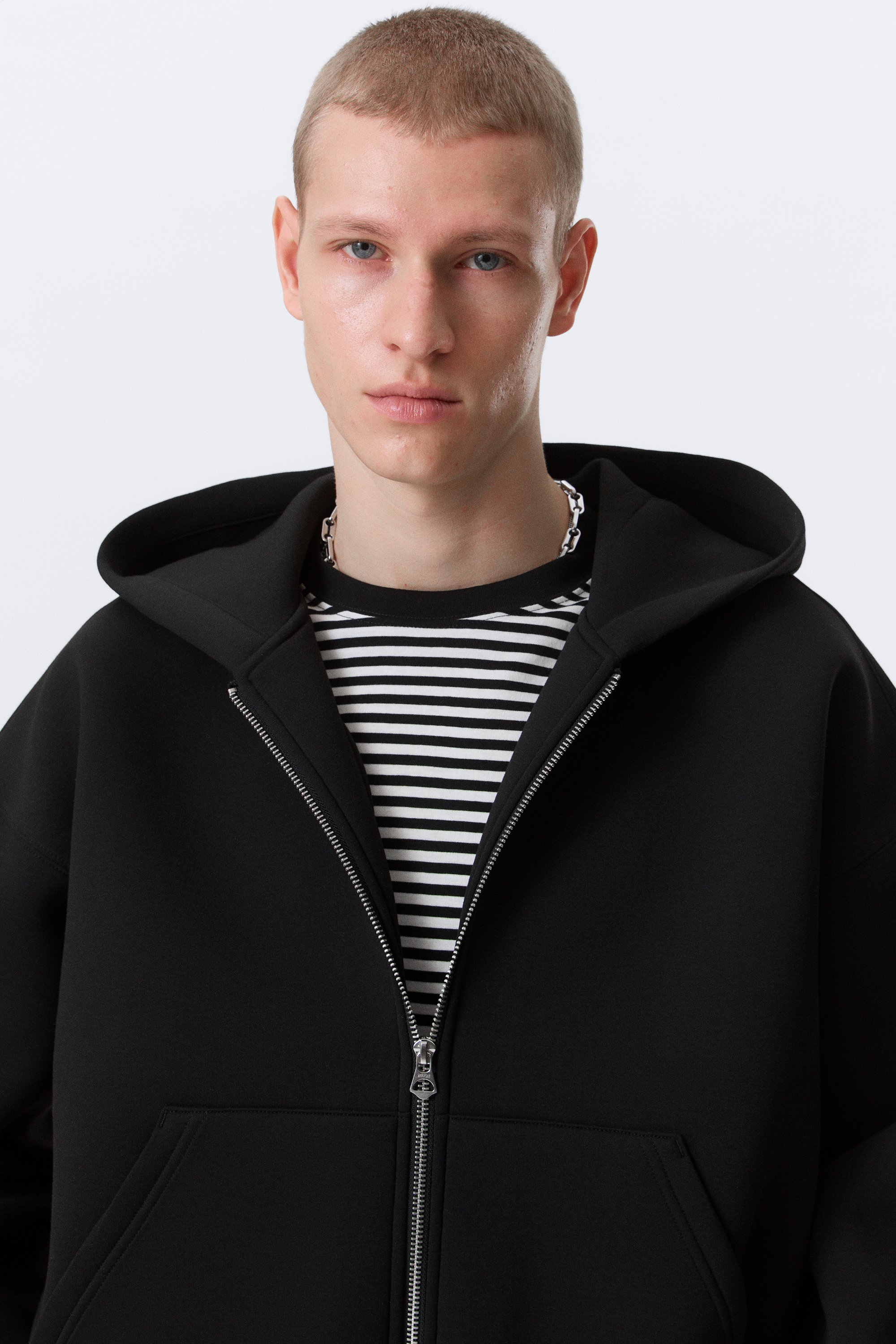 SOLOV  SUNNY ZIP UP SWEAT todayful ブラック Weekday RELAXED HEAVYWEIGHT HALF ZIP - Zip-up sweatshirt - black