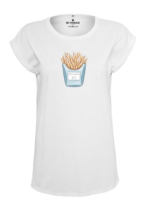 CLASSIC ROLL UP POMDESIGN - Print T-shirt - weiß