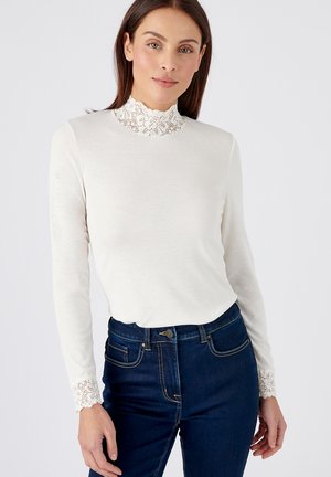 ORNÉ - T-shirt à manches longues - blanc