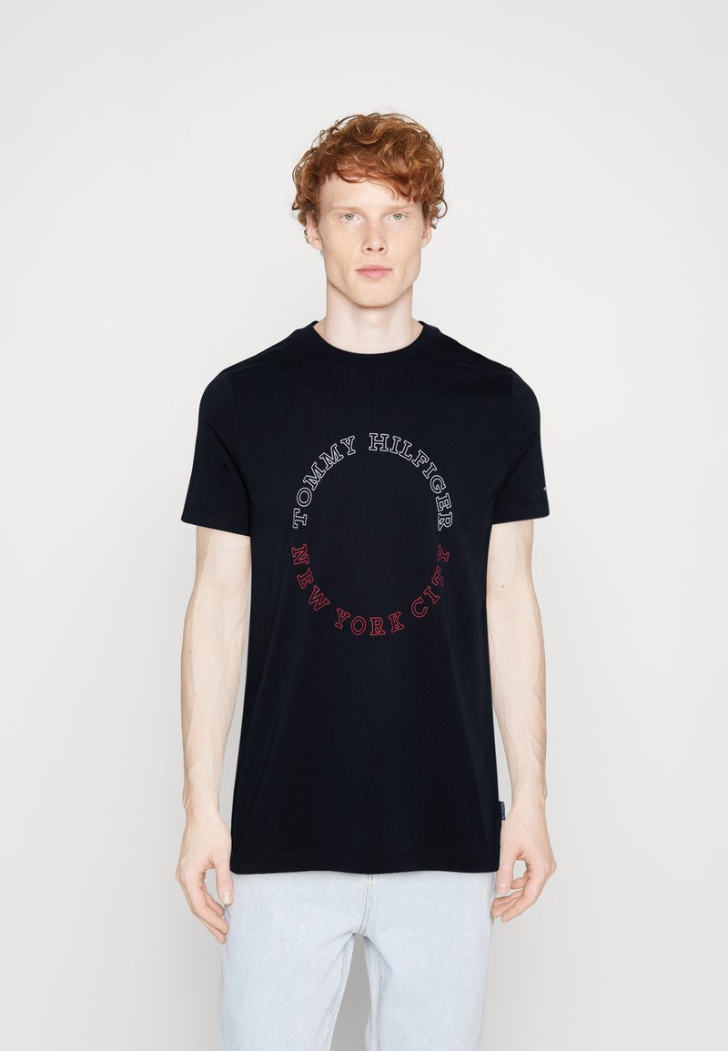 Tommy Hilfiger SLIM FIT - T-shirts print - desert sky