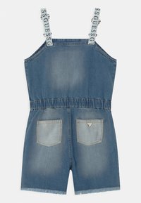 Guess JUNIOR SHORTALL - Hängselbyxor - blue wash