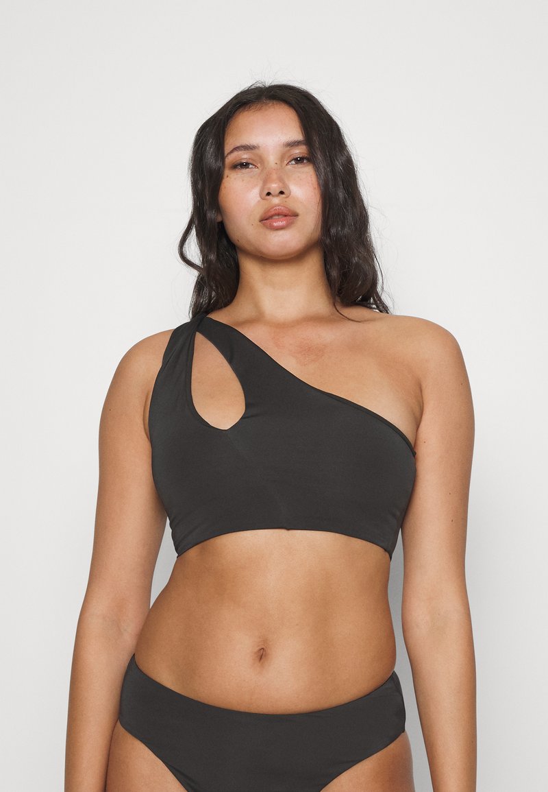 We Are We Wear ONE SHOULDER - Πάνω μέρος μπικίνι - black