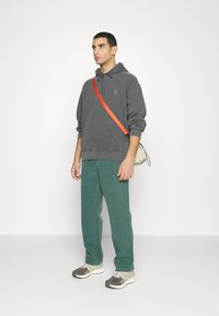 Carhartt WIP HOODED NELSON  - Felpa - black garment dyed