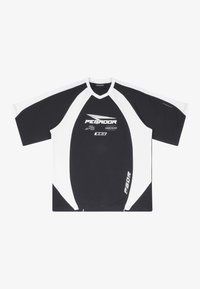 MONI TRICOT DRESS - Žerzejové šaty - black,white