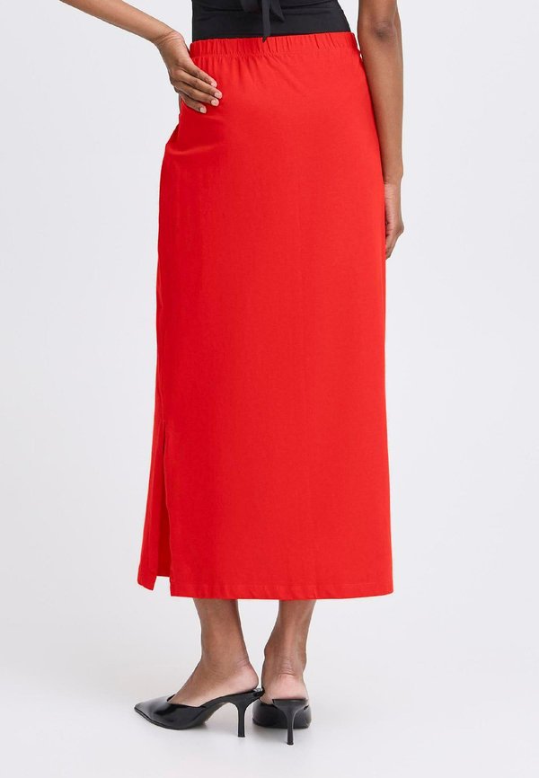 BYPANDINNA - Maxi skirt - flame scarlet4