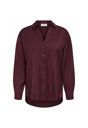 JDY, JDYNINA L/S SHIRT WVN NOOS - Skjortebluser - winetasting