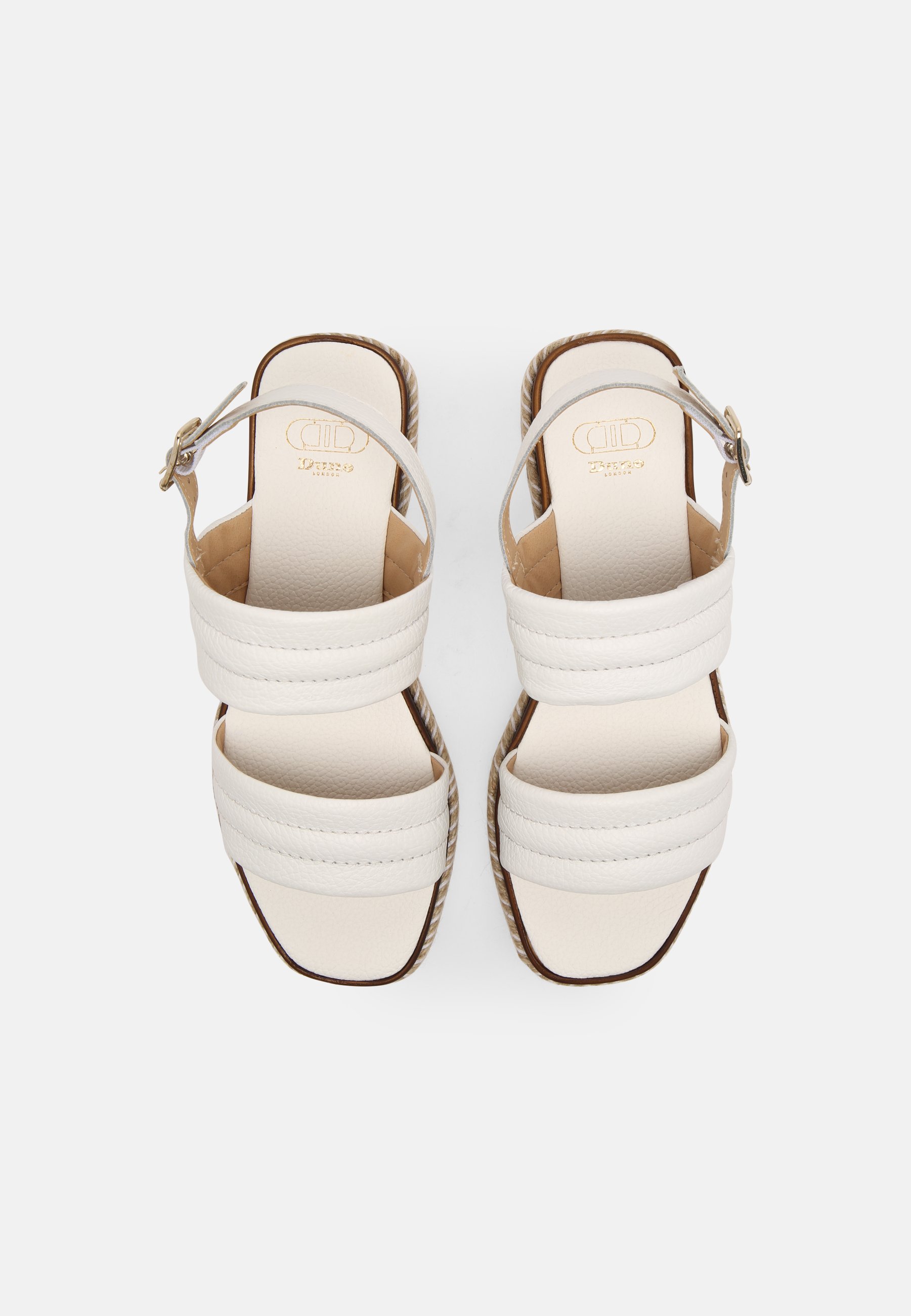 white strap platform sandals