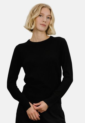 Strikkegenser - black