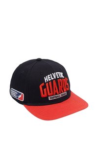 DEF SHOP EUROPEAN LEAGUE OF FOOTBALL HELVETIC GUARDS SNAPBACK - Cap - jet black tomato