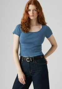 Levi's® ESSENTIAL SQRD NECK - Camiseta básica - fa garment dye