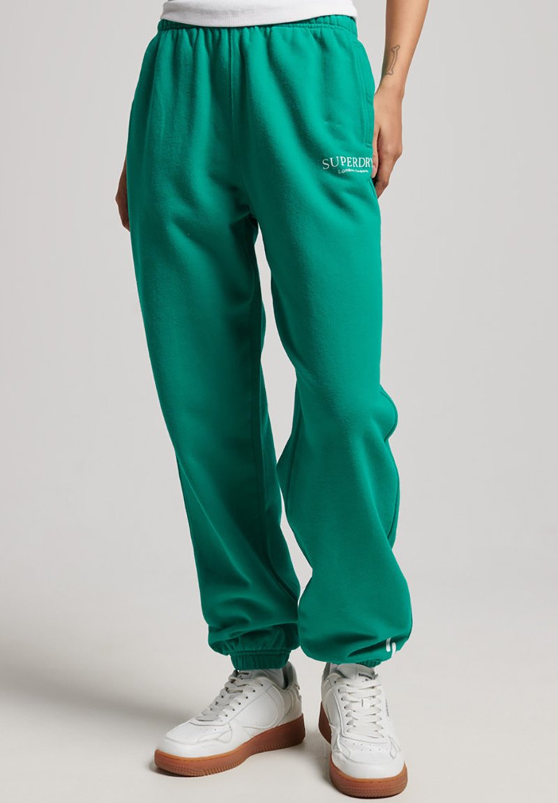 Superdry CORE SPORTS Tracksuit bottoms beverly green/green