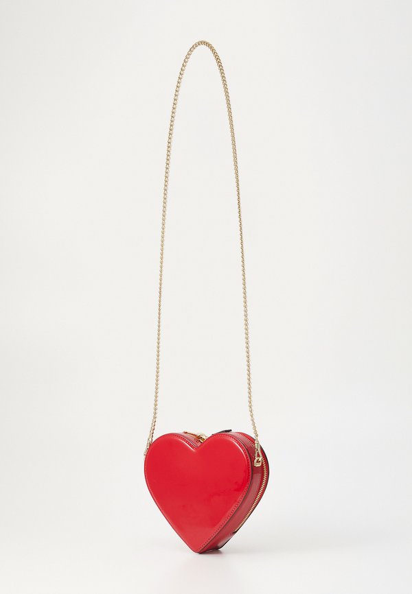 KEY TO MY HEART PATENT CROSSBODY - Cross body bag - cherry rouge3