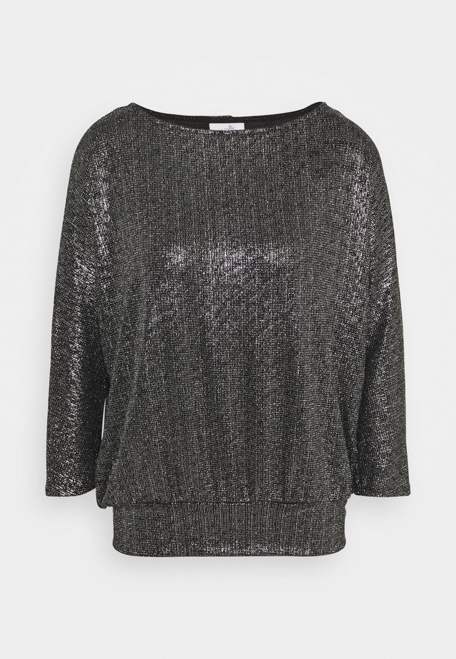 GLITTER DOLMAN SLEEVE - Long sleeved top - silver