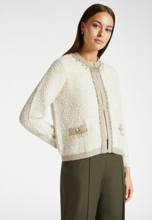 Elena Mirò CON RICAMI - Cardigan - beige