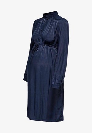 ONLY MATERNITY LANGARM - Φόρεμα πουκάμισο - evening blue