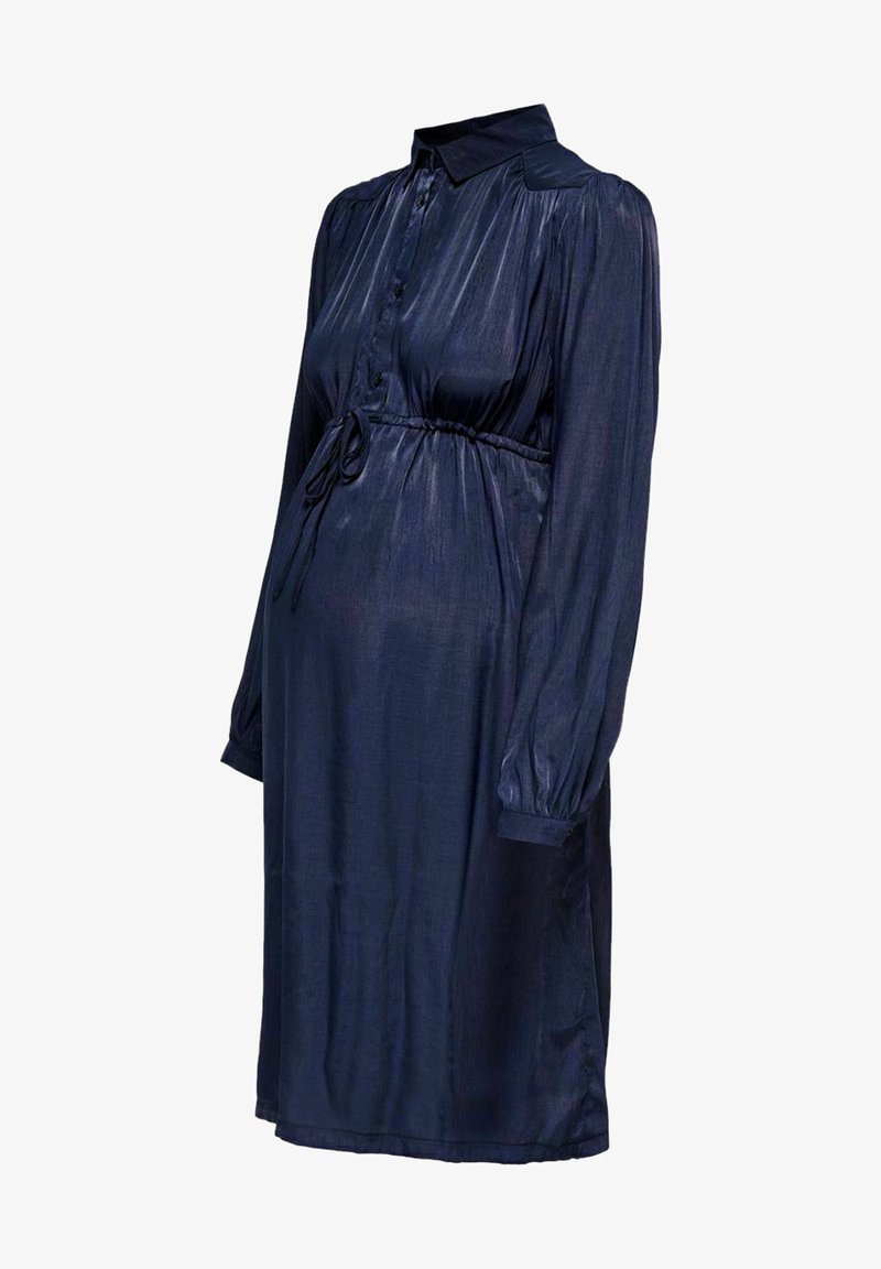 ONLY MATERNITY LANGARM - Φόρεμα πουκάμισο - evening blue