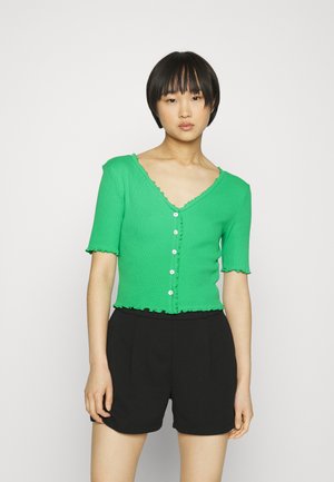 ONLY Petite ONLLAILA BUTTON - Μπλουζάκι με στάμπα - kelly green