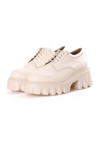 Cesare Gaspari LOAFERS CHUNKY  PLATTFORM  - Veterschoenen - beige