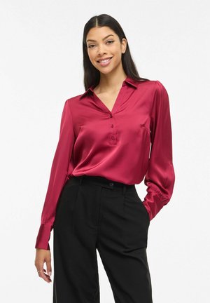 LANGARM V-AUSSCHNITT - Bluse - anemone