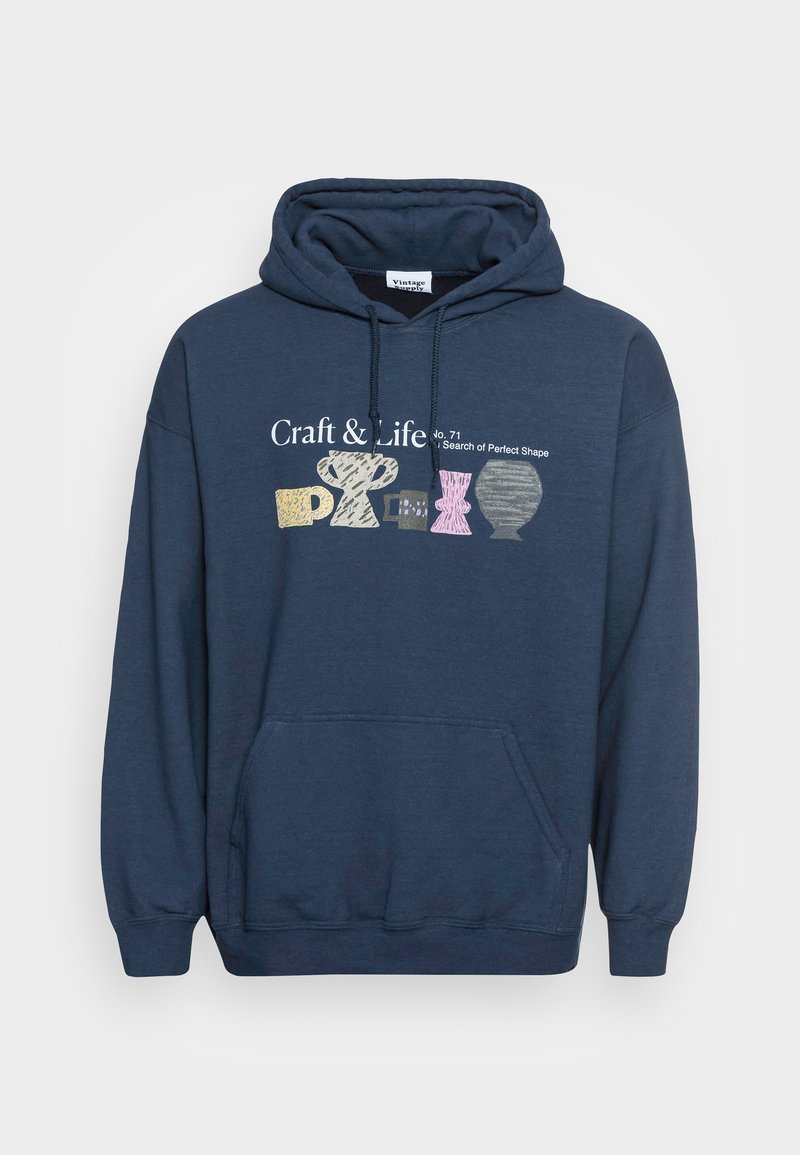 Herren Kapuzenpullover | Vintage Supply LIFE GRAPHIC HOODIE Kapuzenpullover navy/dunkelblau - DL84359 Herren Kapuzenpullover | Vintage Supply LIFE GRAPHIC HOODIE Kapuzenpullover navy/dunkelblau - DL84359