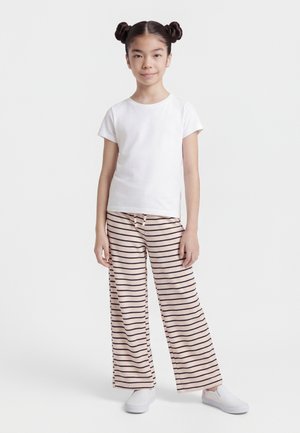 KOGJANA STRIPED WIDE PANT - Παντελόνι - tofu/night sky