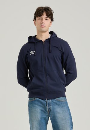 Felpa con zip - navy blue
