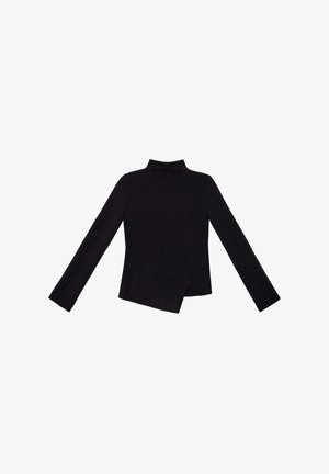 THE-ARE MANGA LARGA - Jersey de punto - black