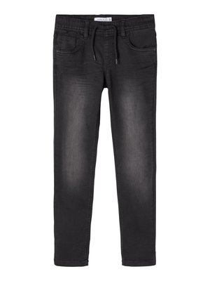 Name it NKMROBIN  - Blugi slim fit - black denim