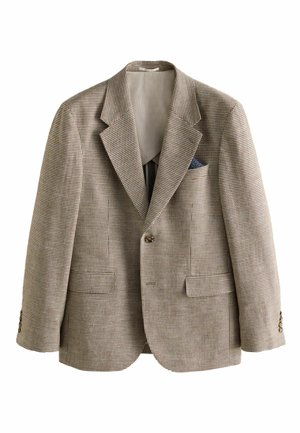 REGULAR FIT - TAILORED FIT PUPPYTOOTH TEXTURE . - Anzugsakko - brown