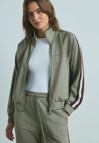 Next - FULL ZIP - REGULAR FIT - Lukuga pusa - green Väikepilt 1
