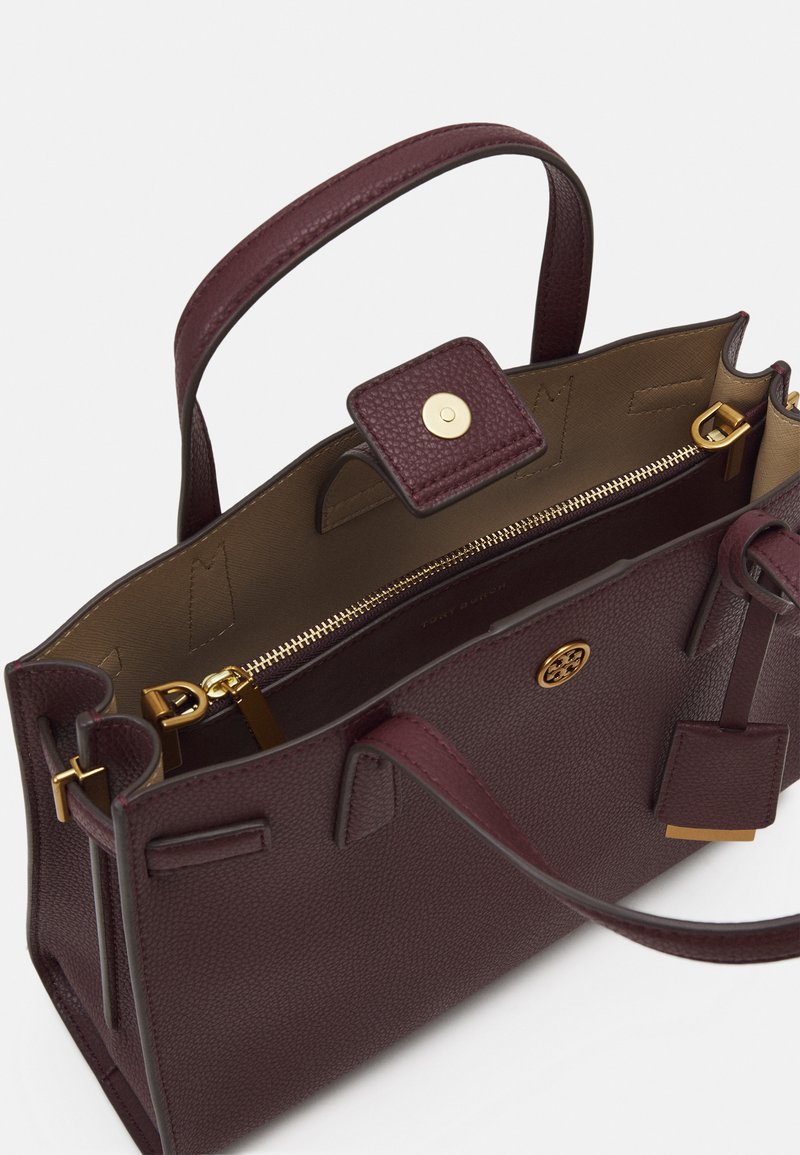 Damen Bekleidung | Tory Burch WALKER SMALL TRIPLE COMPARTMENT SATCHEL Handtasche dark rhubarb/dunkellila - KE42910 Damen Bekleidung | Tory Burch WALKER SMALL TRIPLE COMPARTMENT SATCHEL Handtasche dark rhubarb/dunkellila - KE42910