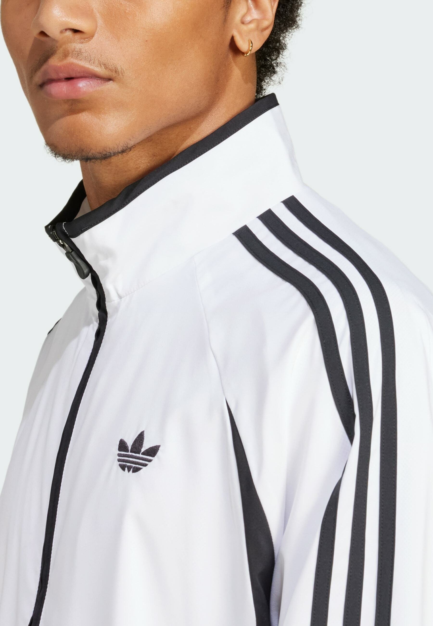 adidas Remake White × Black Track Jacket adidas Tyshawn Track Jacket, crystal white / black / better