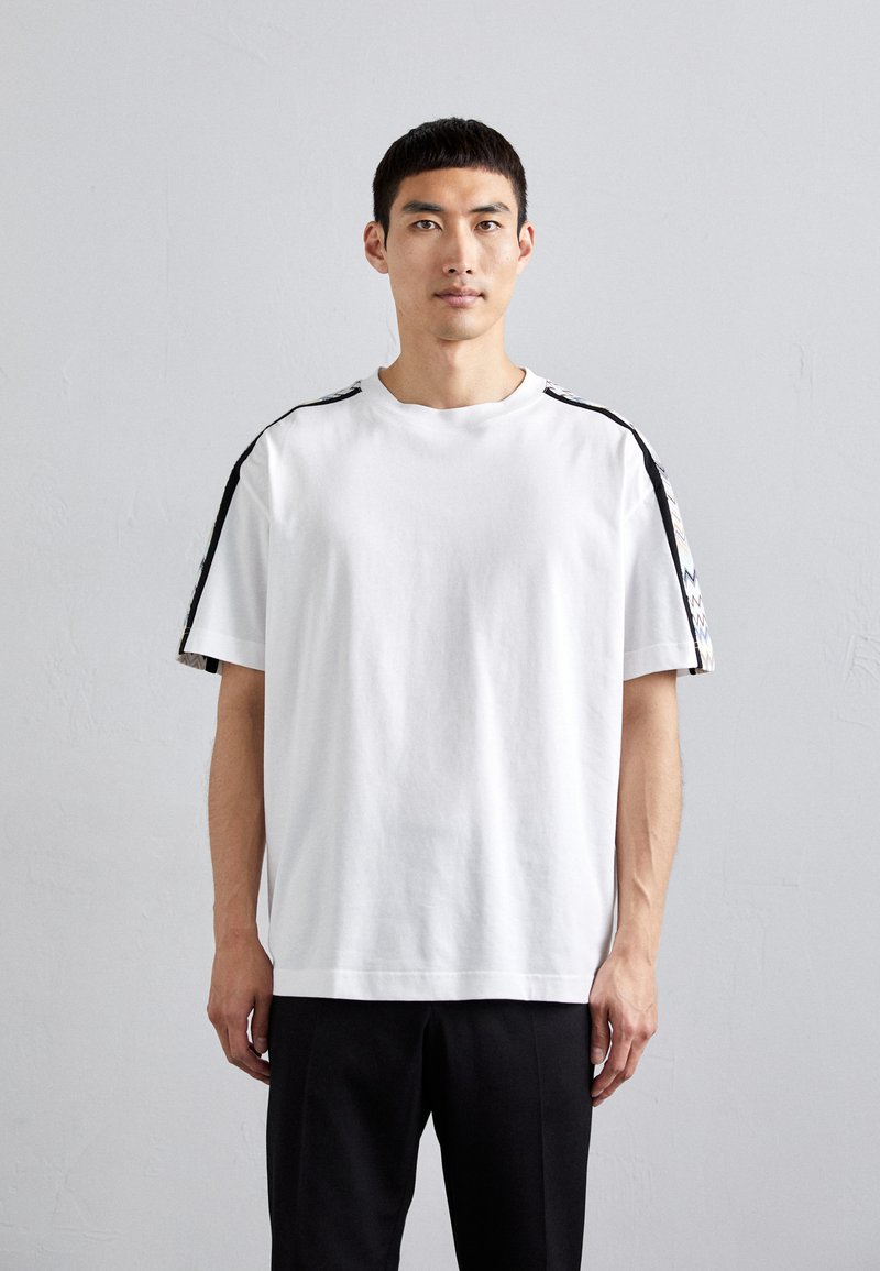 Missoni SHORT SLEEVE  - Μπλουζάκι με στάμπα - white base/multi beige tones